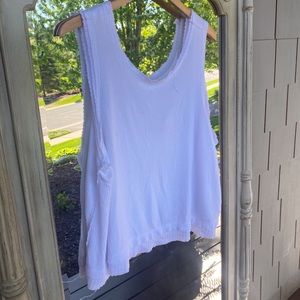 Free people white tank top